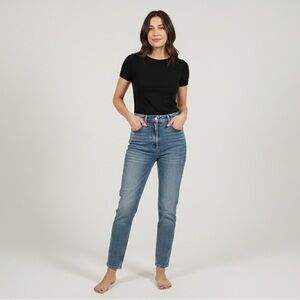 Zara High Rise TRF Mom Jeans